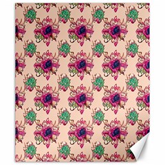 Retro 1880s Flowers Pattern 10 Canvas 20  X 24 