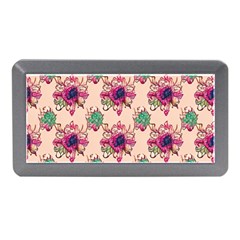 Retro 1880s Flowers Pattern 10 Memory Card Reader (mini) by patterns123