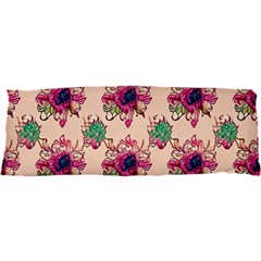 Retro 1880s Flowers Pattern 10 17 x47  Body Pillow Case Dakimakura (two Sides)