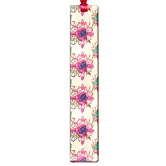 Retro 1880s Flowers Pattern 10 Large Book Marks