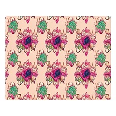 Retro 1880s Flowers Pattern 10 Two Sides Premium Plush Fleece Blanket (large) by violetheavensky