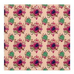 Retro 1880s Flowers Pattern 10 Banner And Sign 4  X 4  by patterns123