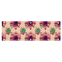 Retro 1880s Flowers Pattern 10 Banner And Sign 6  X 2  by patterns123