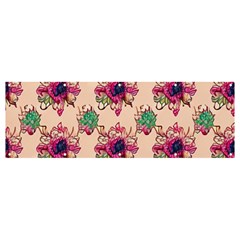 Retro 1880s Flowers Pattern 10 Banner And Sign 12  X 4  by patterns123