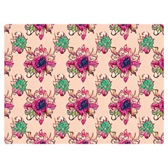 Retro 1880s Flowers Pattern 10 Premium Plush Fleece Blanket (extra Small) by violetheavensky