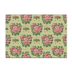 Retro 1880s Flowers Pattern 9 Sticker A4 (100 Pack)