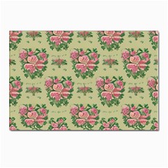 Retro 1880s Flowers Pattern 9 Postcard 4 x 6  (pkg Of 10) by violetheavensky