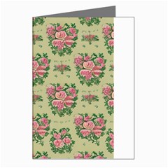 Retro 1880s Flowers Pattern 9 Greeting Cards (pkg Of 8) by violetheavensky