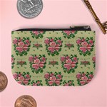 Retro 1880s Flowers Pattern 9 Mini Coin Purse Back