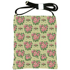 Retro 1880s Flowers Pattern 9 Shoulder Sling Bag