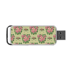 Retro 1880s Flowers Pattern 9 Portable Usb Flash (two Sides)