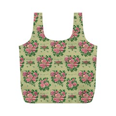 Retro 1880s Flowers Pattern 9 Full Print Recycle Bag (m)