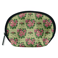 Retro 1880s Flowers Pattern 9 Accessory Pouch (medium)