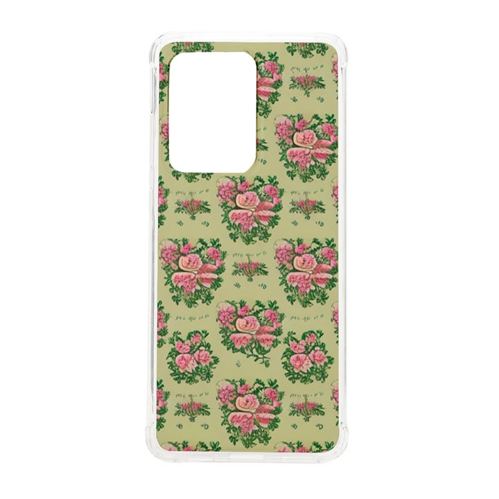 Retro 1880s Flowers Pattern 9 Samsung Galaxy S20 Ultra 6.9 Inch TPU UV Case