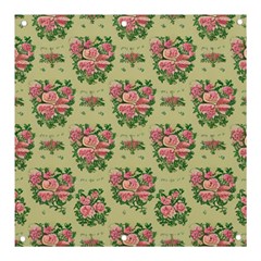 Retro 1880s Flowers Pattern 9 Banner And Sign 3  X 3 