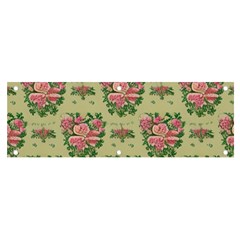 Retro 1880s Flowers Pattern 9 Banner And Sign 6  X 2 