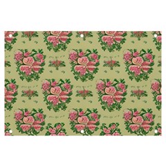 Retro 1880s Flowers Pattern 9 Banner And Sign 6  X 4  by patterns123