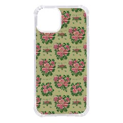 Retro 1880s Flowers Pattern 9 Iphone 14 Tpu Uv Print Case by patterns123