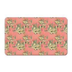 Retro 1880s Flowers Pattern 12 Magnet (rectangular)