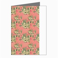 Retro 1880s Flowers Pattern 12 Greeting Cards (pkg Of 8)