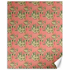 Retro 1880s Flowers Pattern 12 Canvas 16  X 20 