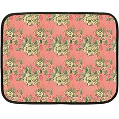 Retro 1880s Flowers Pattern 12 Two Sides Fleece Blanket (mini)