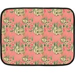 Retro 1880s Flowers Pattern 12 Two Sides Fleece Blanket (Mini) 35 x27  Blanket Front