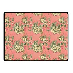 Retro 1880s Flowers Pattern 12 Fleece Blanket (small)