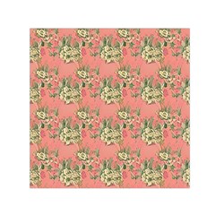 Retro 1880s Flowers Pattern 12 Square Satin Scarf (30  X 30 )