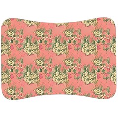 Retro 1880s Flowers Pattern 12 Velour Seat Head Rest Cushion