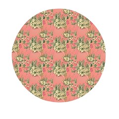 Retro 1880s Flowers Pattern 12 Mini Round Pill Box