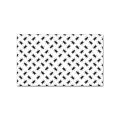 Fly Phot Motif Seamless Black And White Pattern Sticker (rectangular)