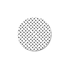 Fly Phot Motif Seamless Black And White Pattern Golf Ball Marker (10 Pack)