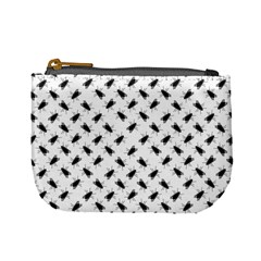 Fly Phot Motif Seamless Black And White Pattern Mini Coin Purse by dflcprintsclothing