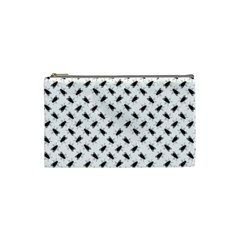 Fly Phot Motif Seamless Black And White Pattern Cosmetic Bag (small)