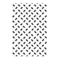 Fly Phot Motif Seamless Black And White Pattern Shower Curtain 48  X 72  (small) 