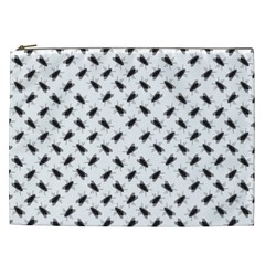 Fly Phot Motif Seamless Black And White Pattern Cosmetic Bag (xxl)