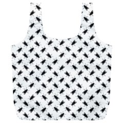 Fly Phot Motif Seamless Black And White Pattern Full Print Recycle Bag (xl)