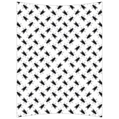 Fly Phot Motif Seamless Black And White Pattern Back Support Cushion