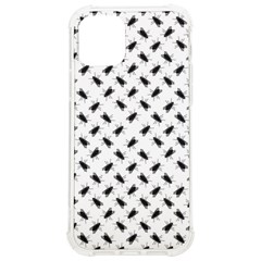 Fly Phot Motif Seamless Black And White Pattern Iphone 12/12 Pro Tpu Uv Print Case