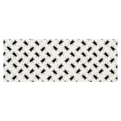 Fly Phot Motif Seamless Black And White Pattern Banner And Sign 8  X 3 