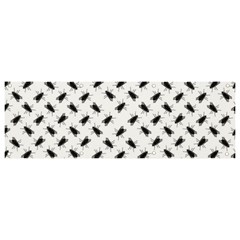 Fly Phot Motif Seamless Black And White Pattern Banner And Sign 9  X 3  by dflcprintsclothing