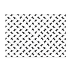 Fly Phot Motif Seamless Black And White Pattern Crystal Sticker (a4) by dflcprintsclothing