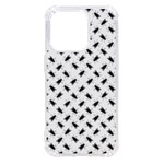 Fly Phot Motif Seamless Black And White Pattern iPhone 14 Pro TPU UV Print Case Front