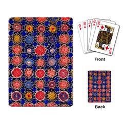 Retro Geometric Shapes And Flowers 3 Playing Cards Single Design (rectangle)