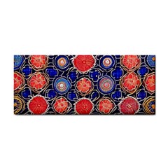 Retro Geometric Shapes And Flowers 3 Hand Towel