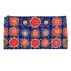 Retro Geometric Shapes And Flowers 3 Pencil Cases