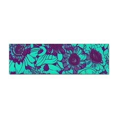 Mid Century Retro Floral 1970s 1960s Pattern 101 Sticker (bumper)