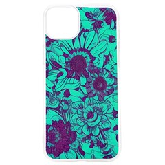 Mid Century Retro Floral 1970s 1960s Pattern 101 Iphone 15 Pro Tpu Uv Print Case