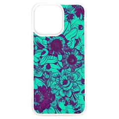 Mid Century Retro Floral 1970s 1960s Pattern 101 Iphone 15 Pro Max Tpu Uv Print Case by violetheavensky